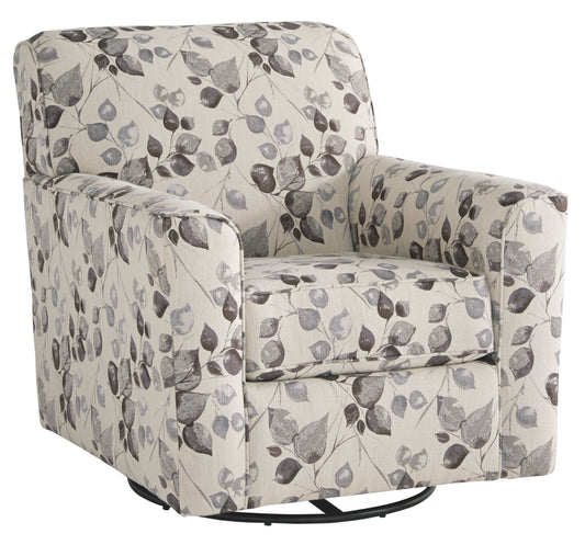 Abney - Swivel Accent Chair - Platinum