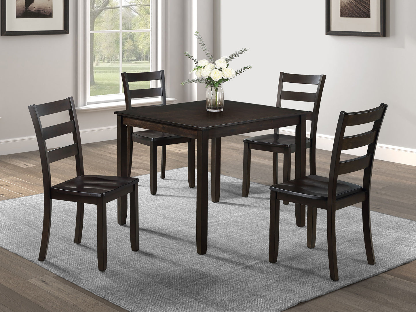 Durham - 5 Piece Dining Set - Espresso