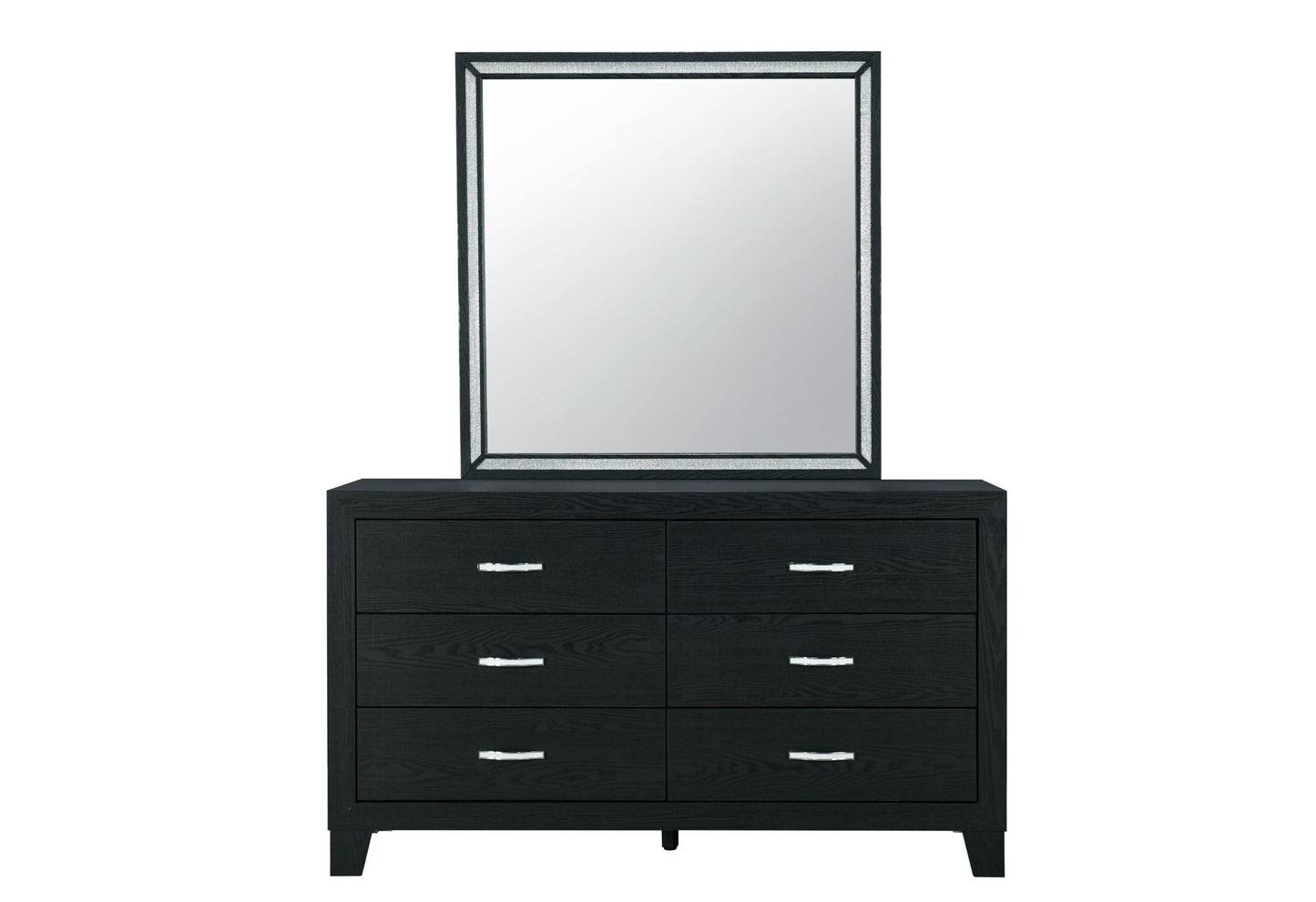 Global Reid - 6 Drawer Dresser - Black