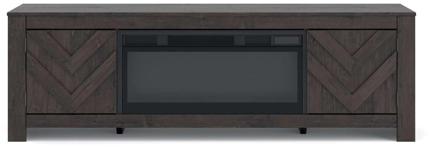 Cayboni - LG TV Stand With Fireplace Option