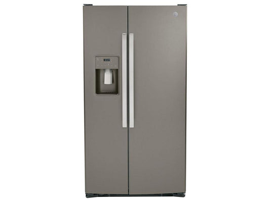 GE 25.3 Cubic Foot Side-By-Side Refrigerator - Slate