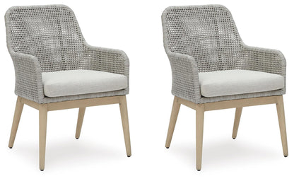 Seton Creek - Arm Chair With Cushion (Set of 2) - Gray