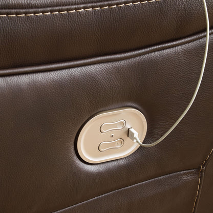 Dunleith - 4-Piece Power Reclining Sectional - Chocolate