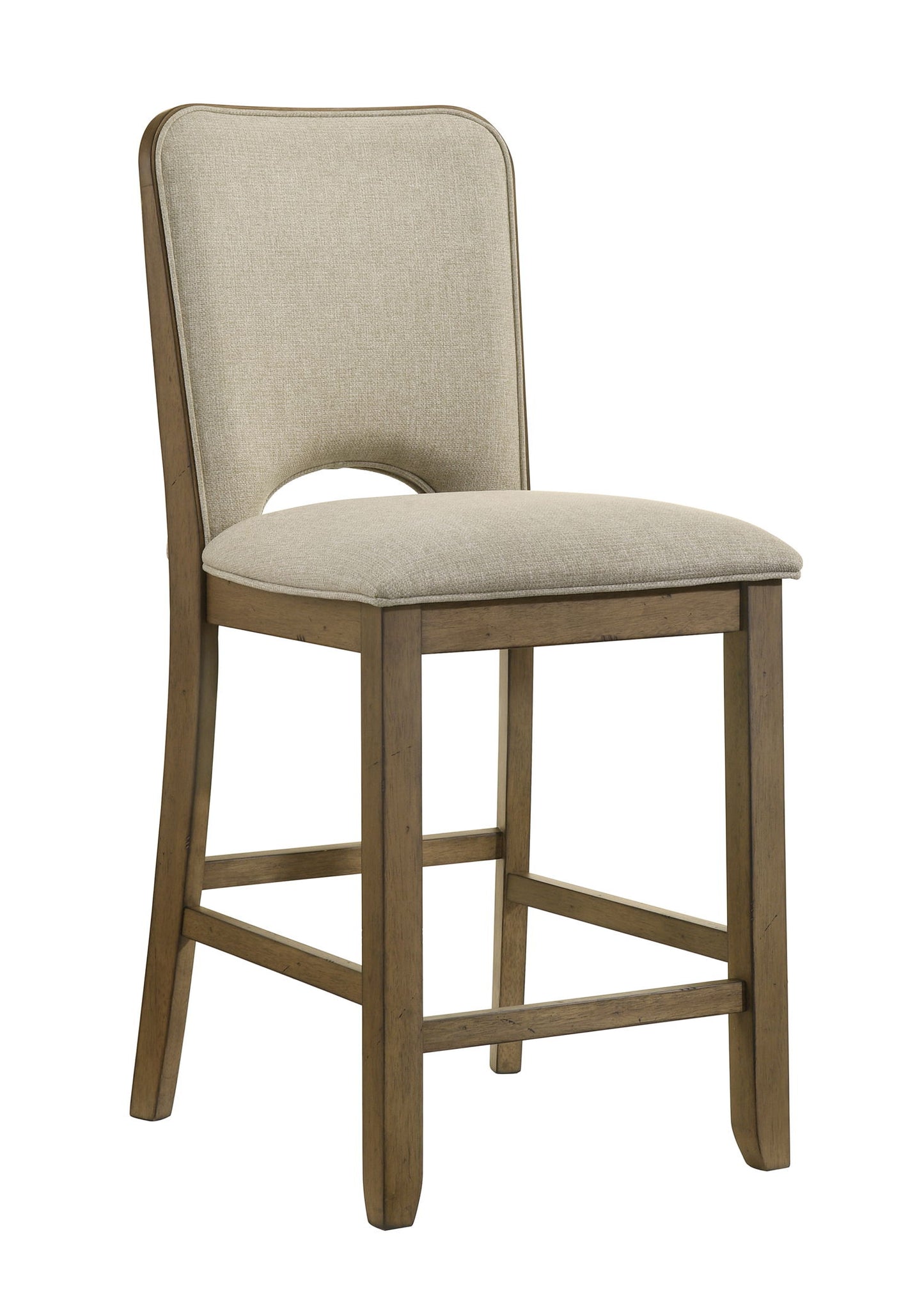 Cockrell - Counter Height Chair (Set of 2) - Light Brown / Beige