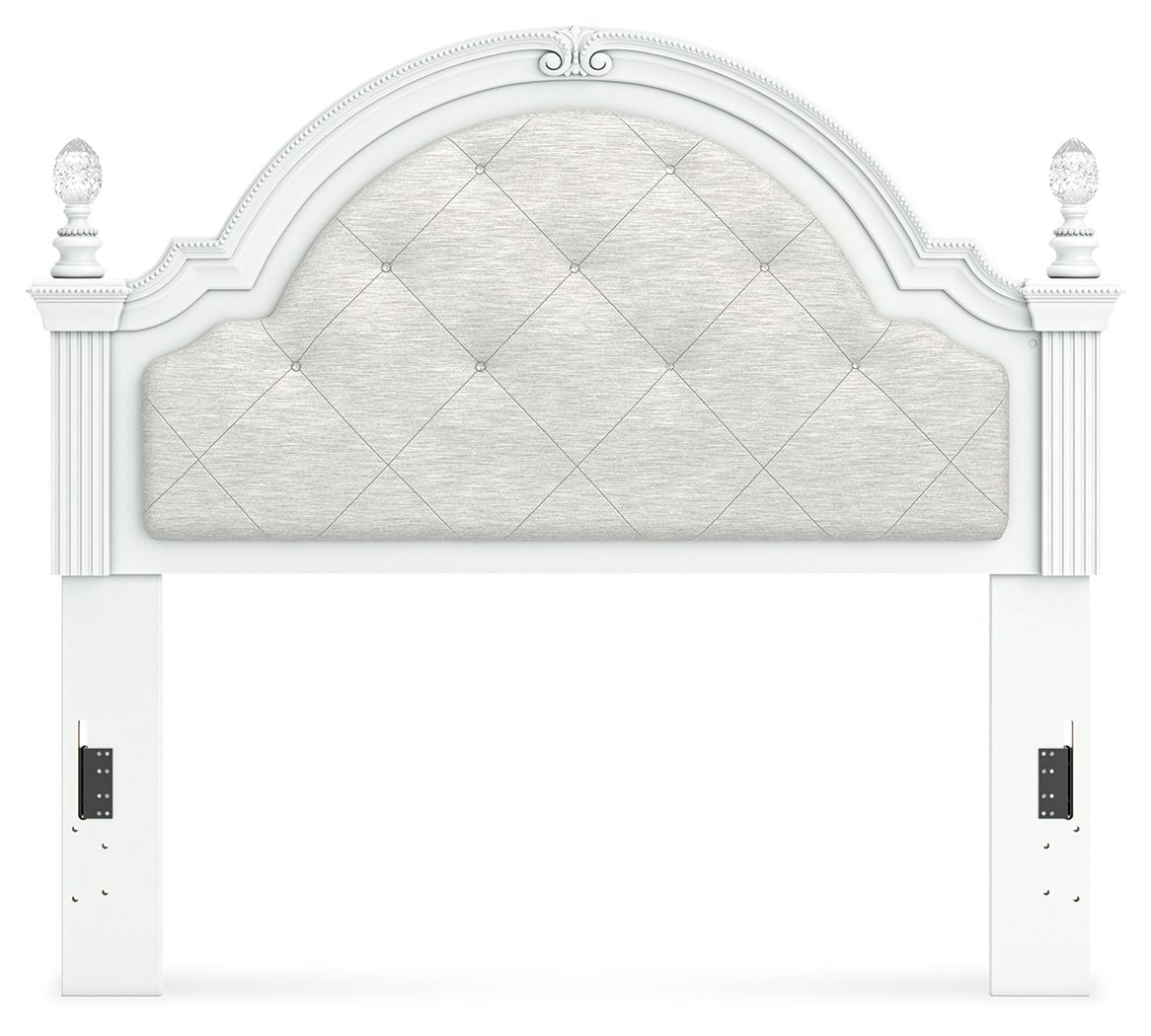 Kozlani - Full Upholstered Panel Headboard - White