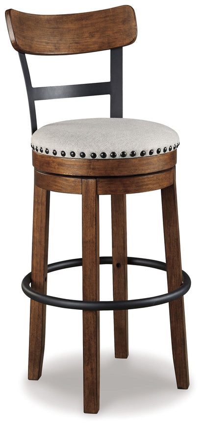 Valebeck - Tall Upholstered Swivel Barstool