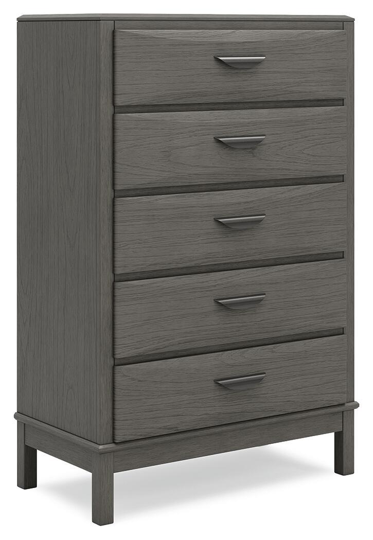 Mazing - Five Drawer Chest - Gray