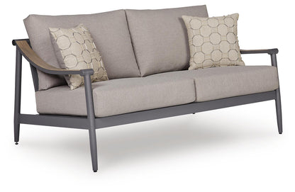 Ocean Beach - Loveseat With Cushion - Gray
