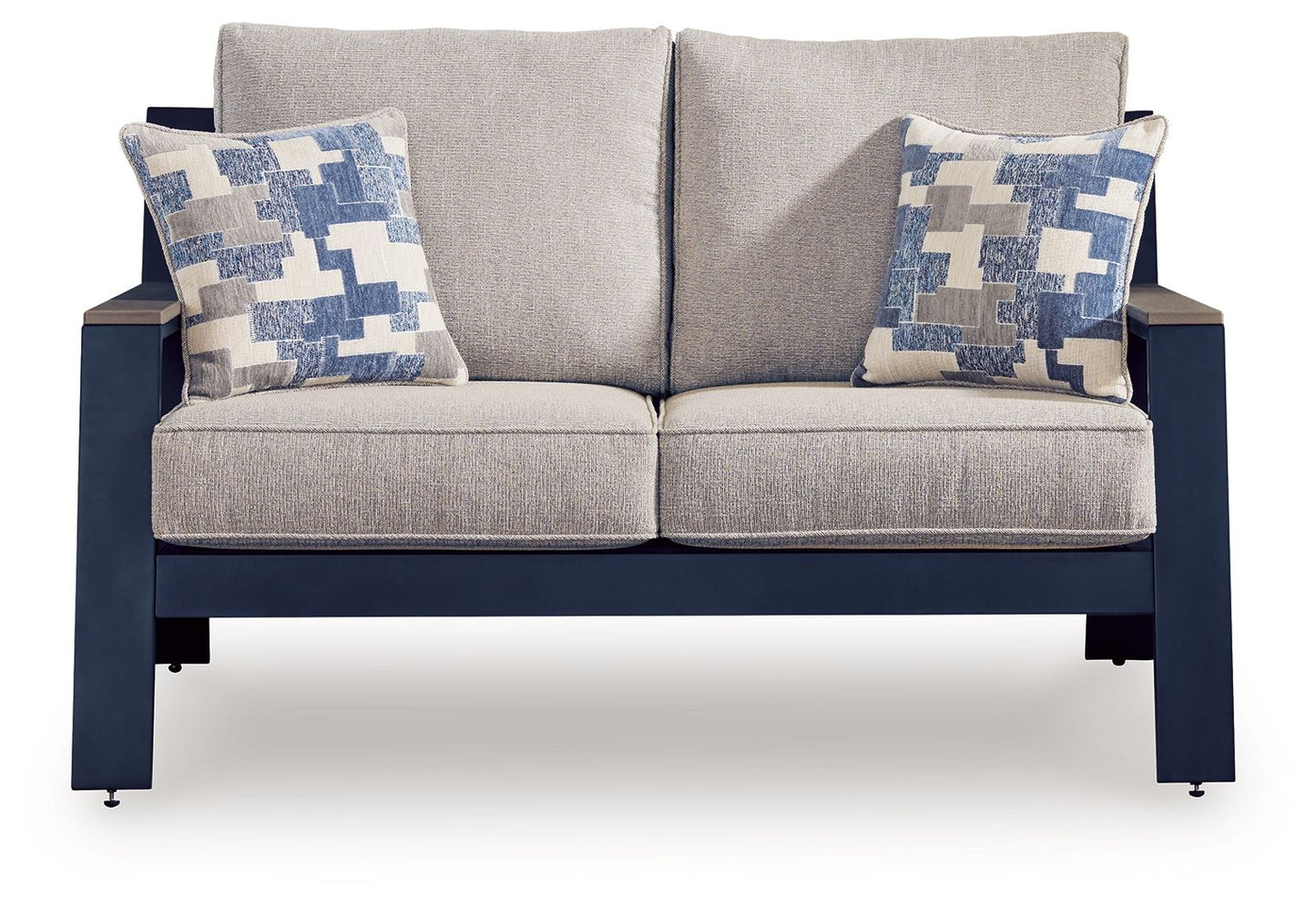 East Beach - Loveseat With Cushion - Blue