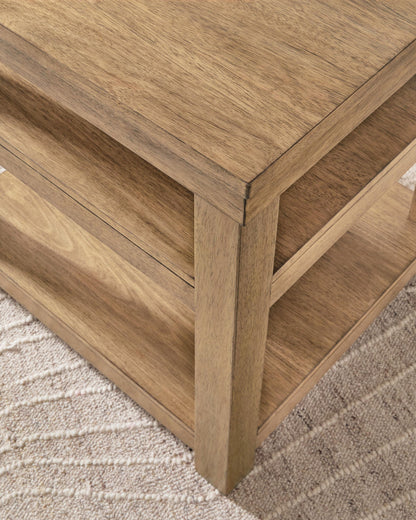 Wittenmyer - Rectangular End Table - Natural / Black