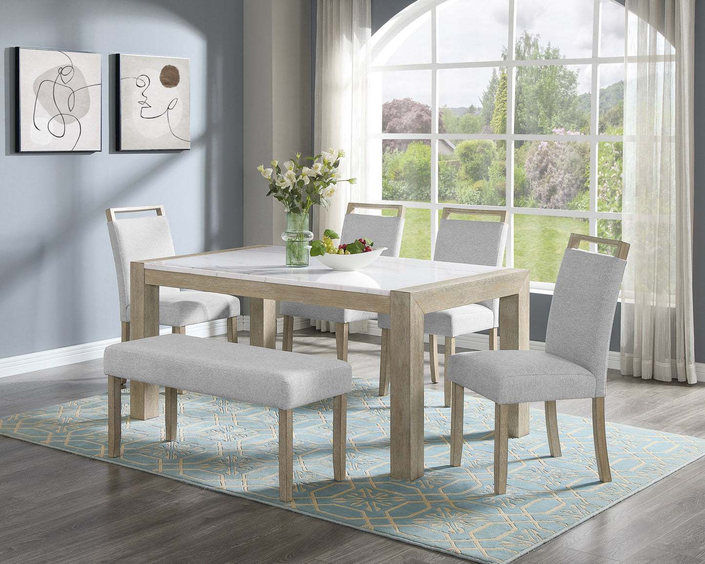 Hazel - Bench - Wired White