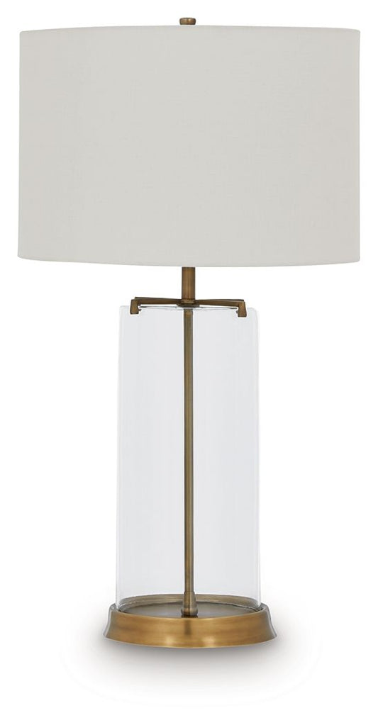 Gizeh - Glass Table Lamp - Clear / Gold Finish