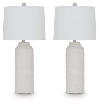 Vauville - Poly Table Lamp (Set of 2) - White